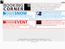 Tablet Screenshot of booking-corner.com